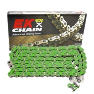 EK โซ่ 520 120L O-RING สีเขียว(MADE IN JAPAN) ของแท้