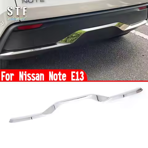For Nissan Note E13 2020 2021 2022 Car Accessories Rear Bumper Strip Cover Trim Molding Decoration S