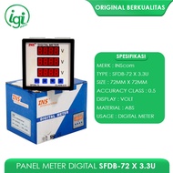 DIGITAL PANEL METER DIGITAL VOLTMETER/ 72X72 3.3U V INSCOM