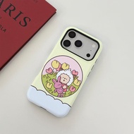 Lazy Sheep Cartoon  Stylish printed 2-in-1 phone case Works with iPhone17 Pro Max/17 Pro/17 air/17/1
