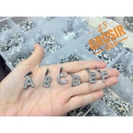 Ljp_ ACC|| Silver ALPHABET LETTER PENDANT | Az alphabet letter name pendant