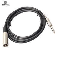 [SONONIA] 6.35mm (1/4 Inch) TRS to XLR Microphone Cable (Male to Male) 6 Feet 10 Feet
