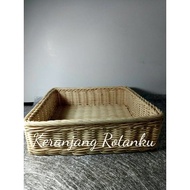 28x28x8 Square Rattan Basket