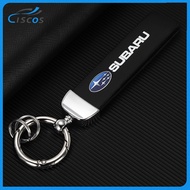 Ciscos Car Keychain Leather Key Holder Car Accessories For Subaru Forester XV Impreza WRX STI Outbac