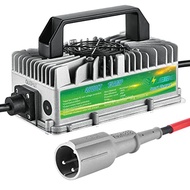 YILEIDE E800W Seris 48V15A Golf cart Battery Charger with Plug and cable integrated type 3-pin Round