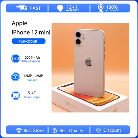 Apple iPhone 12 mini 5G Face ID Mobile Phone Original Used Unlocked 5.4" 64/128/256GB ROM Hexa-core 