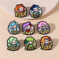 1pc Type 16 Personalized MBTI Badge Creative Personalized Career Personalized Test Pin Backpack Acce