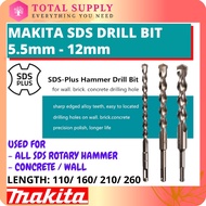 Makita T.C.T DRILL BIT FOR SDS-PLUS HAMMERS 5.5mm - 12 mm SDS PLUS Drill Bit Concrete Drill Bit for TCT SDS+