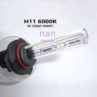 bohlam hid h11 35w / bohlam hid xenon h11 6000k 35w