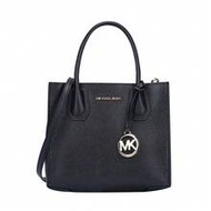 Michael Kors Mercer Solid Color Logo Women's Crossbody Accordion Bag 35S1GM9M2L Black