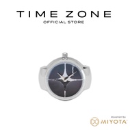 Komono Noor Silver Black | Stainless Steel | Ring Strap | Ring Watch | Time Zone