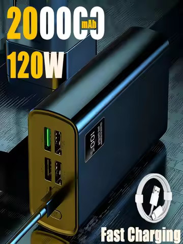 2026 New 120W Power Bank 500000mAh Super Fast Charging Large Capacity Battery Charging Powerbank For