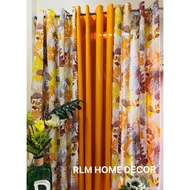 NEW CLARION YELLOW DESIGN ELEGANT RING CURTAIN SOLD PER PIECE/SOLD PER SET (72INCHES/6FEET)