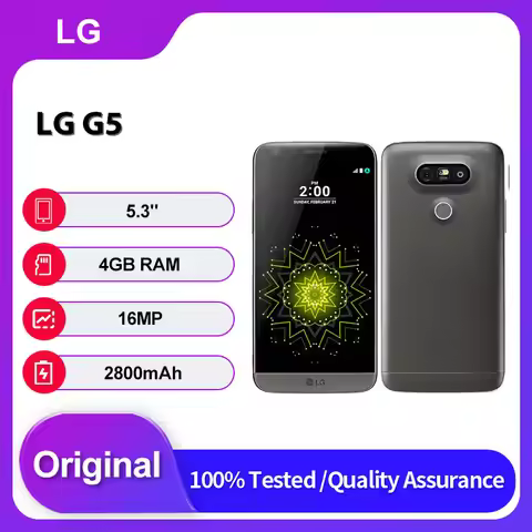 Original Unlocked LG G5 H850 4G Fingerprint NFC Bluetooth Mobile Phone 5.3 inches 32GB 4GB RAM 2800m