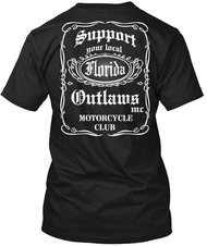 Men T Shirt support your local outlaws mc florida te(1) tshirt XS-4XL-5XL-6XL