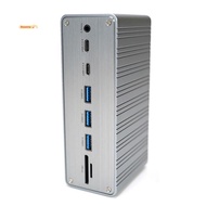 USB-C 3.0 13 in 1 Desktop Multi-Interface Expansion Docking Station Hub with 100W PD Charging, SD TF