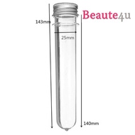 40ml 55ml Clear Mask Test Tube Bottle With Aluminium Cap