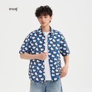 SANFU | เสื้อเชิ้ตแขนสั้นพิมพ์ลาย Hello Kitty ลิขสิทธิ์แท้