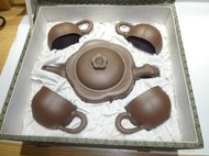 【壺櫃】茶壺.紫砂壺.朱泥壺.國工范麗華早期作品五頭梅花壺組
