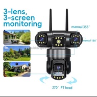 IP CAMERA V380 PRO CCTV THREE LENS OUTDOOR WATERPROOF