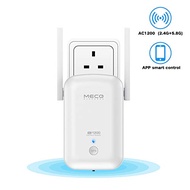 MECO ELEVERDE WiFi Booster, 1200Mbps 2.4GHz/5GHz Dual Band WiFi Extender WiFi Repeater Access Point with 2 Ethernet Port