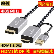 HDMI 2.0 to DP 1.4 Video Cable 4K@60Hz