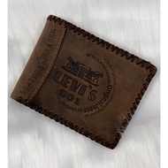 Genuine Cow Leather Men'S Wallet 100% LEVIS 501 | Horizontal Wallet