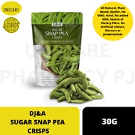 DJ&A SUGAR SNAP PEA CRISPS 30G (Lightly Cooked & Seasoned)