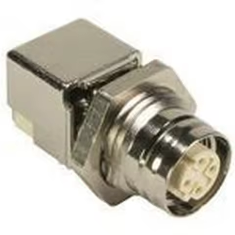 2PCS HARTING connector original 21033814434 silver gold Zinc Die Cast female Sockets Push Full Recep