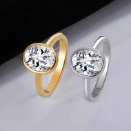 Z-137 925 Sterling Silver Women's Ring, 2 Carat Moissanite (Including Certificate)