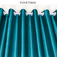 TM18 - Rèm cửa vân rèm sang trọng - Màu xanh duong đậm