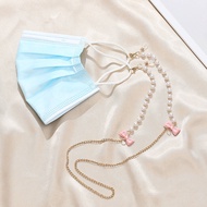 Cute Bowknot Mask Glasses Chain Hijab Flower Mask Chain Extender Face Mask Extender - 2 In 1 Bowknot Mask Chain for Hijab