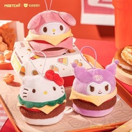 Sanrio Hamburger Series Plush Squishy Hello Kitty Figurine Pendant Blind Box