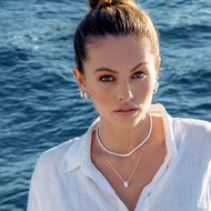 APM Monaco Fairy Style Double Hoop Silver Earrings Female Trendy Earrings Trendy Fashion Avant-Garde