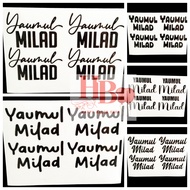 YAHARUL MILD WRITING STICKER FOR PVC/FOIL BALLOON SIZE 10INCH (23CM) EASY TO PUT