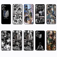 for VIVO Y03 Y30T Y18 Y18S Y18E T3 Y37M Y19S Y28 V40 PRO Z9 lite Attack on Titan Flexible Black Fram