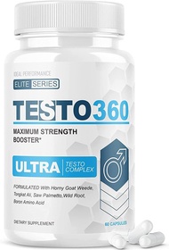 ▶$1 Shop Coupon◀  Testo 360 Ultra Pene Testo Complex para Hombres Elite Series pastillas Maximum Str