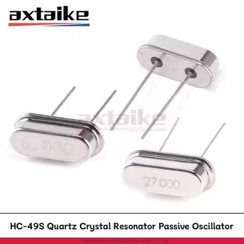 10PCS 4.000 6 8 10 11.0592 12 13.56 16 18.432 22.1184 24 25 27 30 32 MHZ HC-49S 2Pin Quartz Crystal 