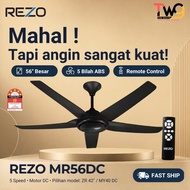 [FAST SHIP] Rezo Ceiling Fan MR56DC 56" 5 ABS Blades 5 Speed With Remote Control / ZR 42" / MY40 DC