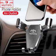 Toyota Car Air Vent Handphone Stand Auto Scaling GPS Phone Holder Grip For Agya Razie Calya Avanza Veloz Rush Kijiang Innova Cross bZ4X RAV4 Vios Fortuner Yaris Corolla CHR Camry