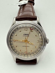 ORIS 17 Jewels Automatic สี่เข็ม เข็มชี้วันที่ก้ามปู ตัวเรือนสแตนเลส นาฬิกาผู้ชาย มือสองของแท้