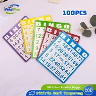 100pcs Bingo Cards 5 Colors Bingo Card Large Sizeard Bingo Card Set Large Size