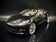 【收藏模人】原廠精品 Tesla Model 3 特斯拉 毛豆3 黑色 電動車 1:18 1/18