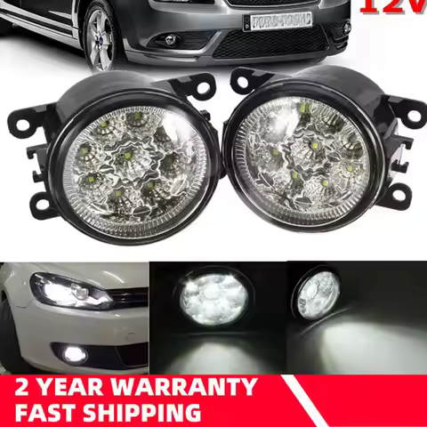 1 Pair 12V 9LED Car Fog Fight Light H11 55W Daytime Running Lamp For FORD FOCUS 2 3 TRANSIT TOURNEO 
