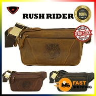 RUSH RIDER ORIGINAL COW LEATHER WAIST POUCH BAG BEG LELAKI KULIT ORIGINAL LEMBU ASLI BEG PINGGANG BR