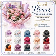 20 PCS 2 TONE FLOWER WRAPPING PAPER SMALL / KERTAS PEMBALUT BUNGA / WRAPPING (CODE: STT)