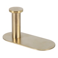 Wall Mounted Hand Towel Bar Rack Brushed Gold Stainless Steel Round Toilet Paper Holder Hook Hardware Accessories