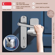 [SG STOCKS] Children Safety Door Knock/ Door Handle Lock/ Child-Proof Lock