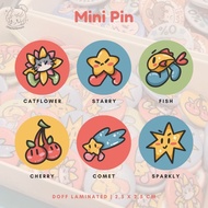 Doodly Series | Mini Button Pin Size 25mm