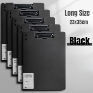 10Pcs Long Clipboard with Cover Clipbord Document Holder File Organizer Folder Writing Pad Plastic F